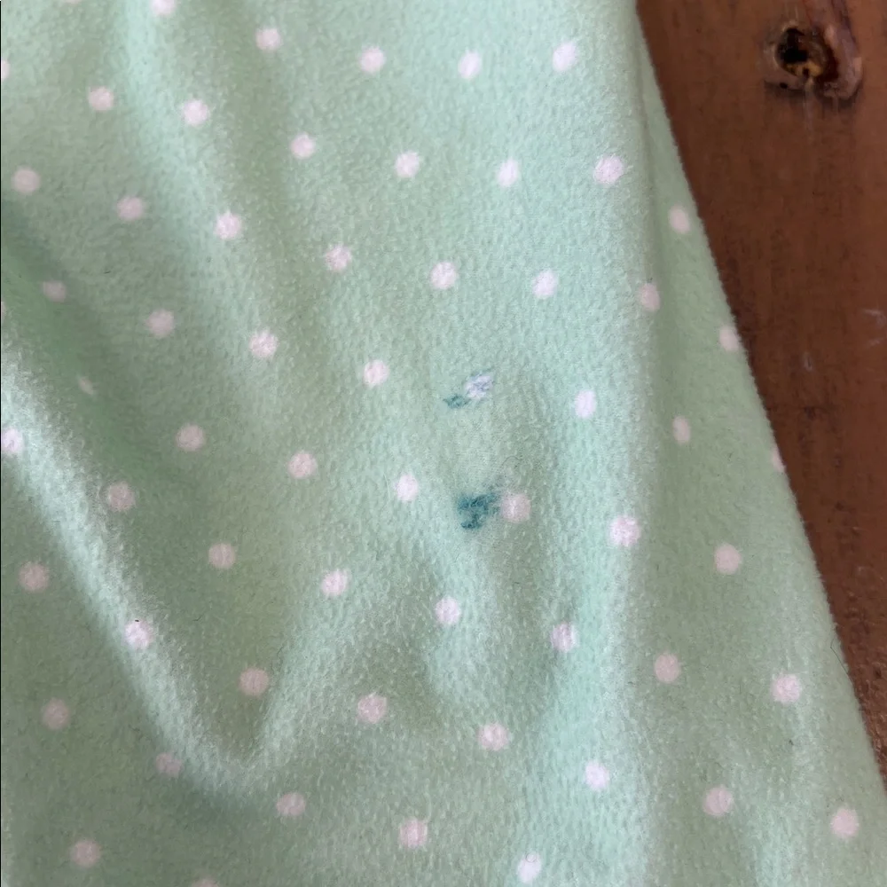 SweetHoney Pink Floral and Green Polka Dot pajama set girls 6 ruffles